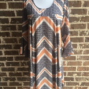 Anthropologie Paper Crown Rayon Swing Dress